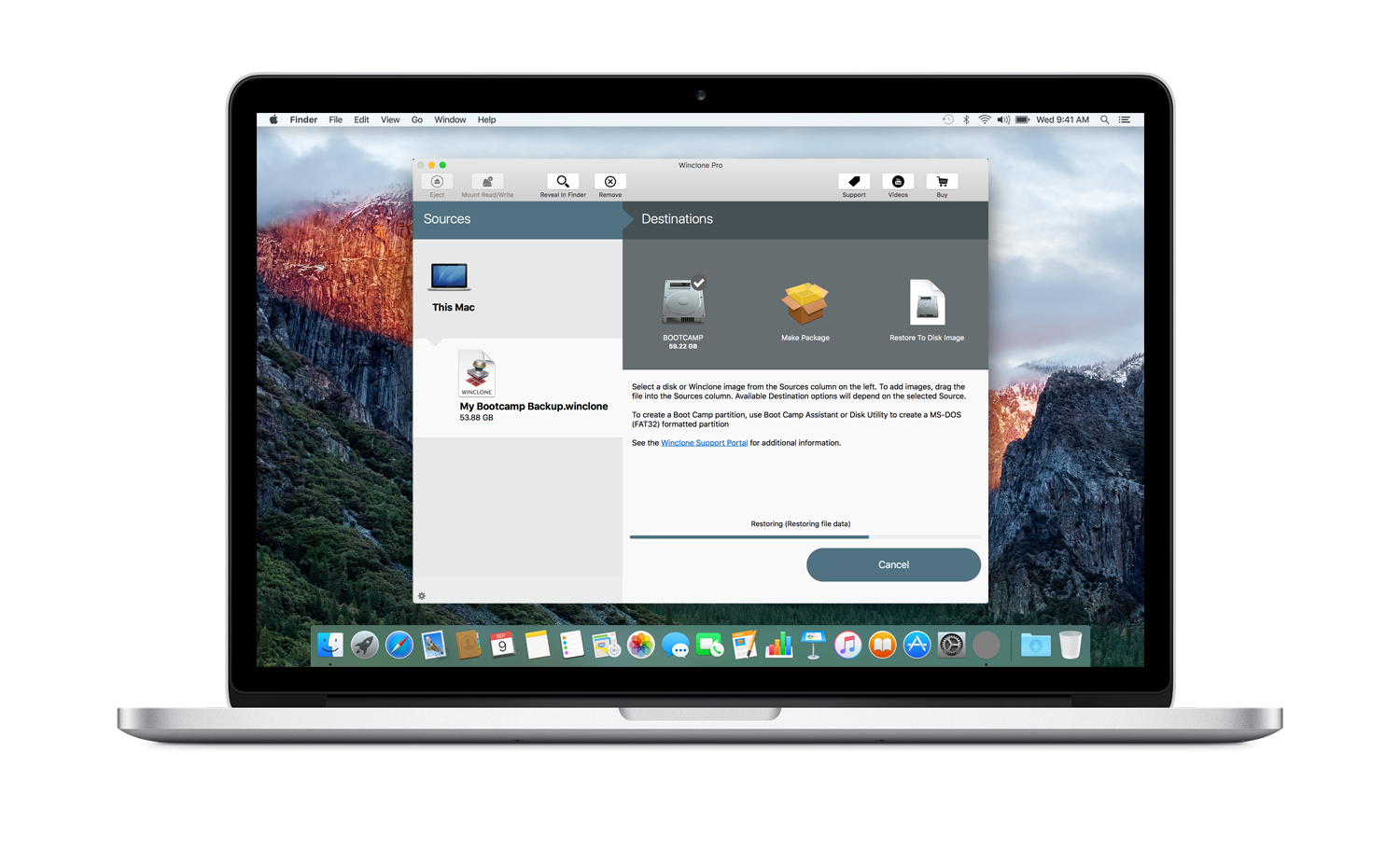Winclone 7.2.1 download for mac